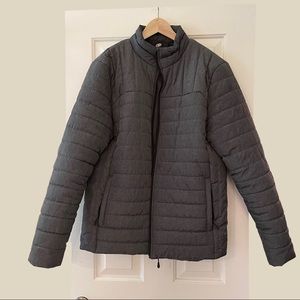 Slalom Coat Men’s Quilted Puffer Zip Jacket - L